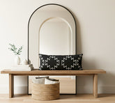 Black cleo lumbar pillow