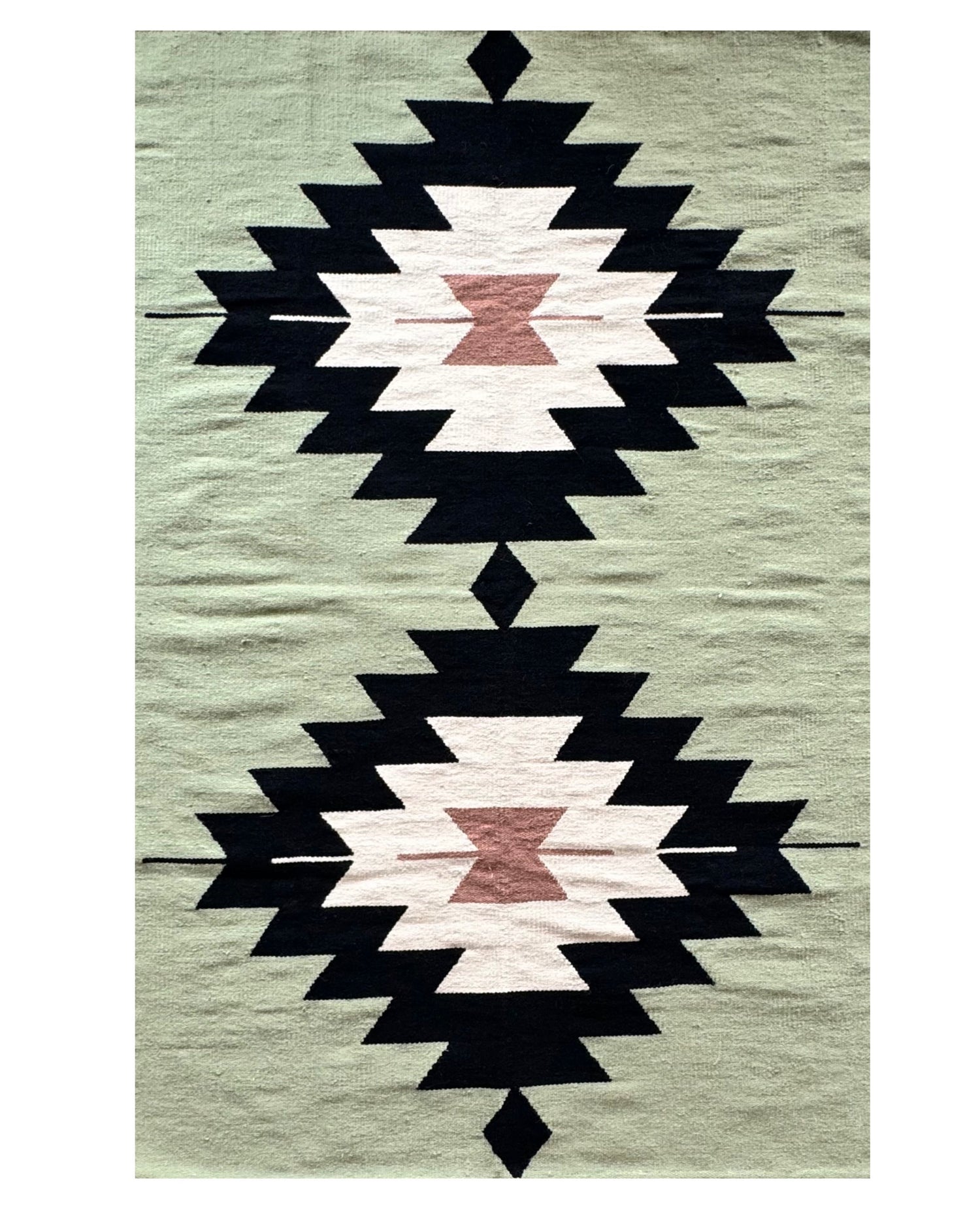 Green Arizona Handwoven Kilim Runner &amp; Area Rug