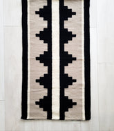grey and black runner kilim