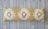 yellow lumbar pillow