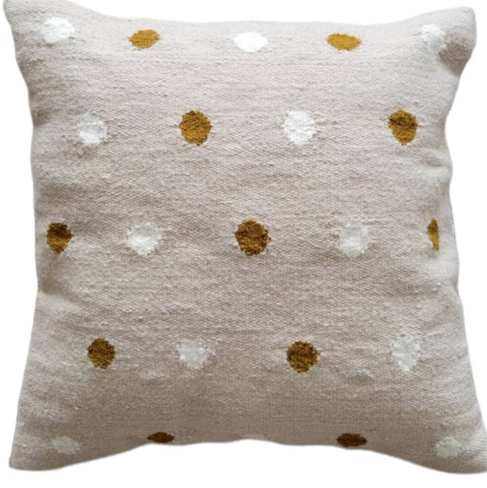square throw pillows beige