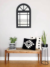 Black Aztec Throw Pillow