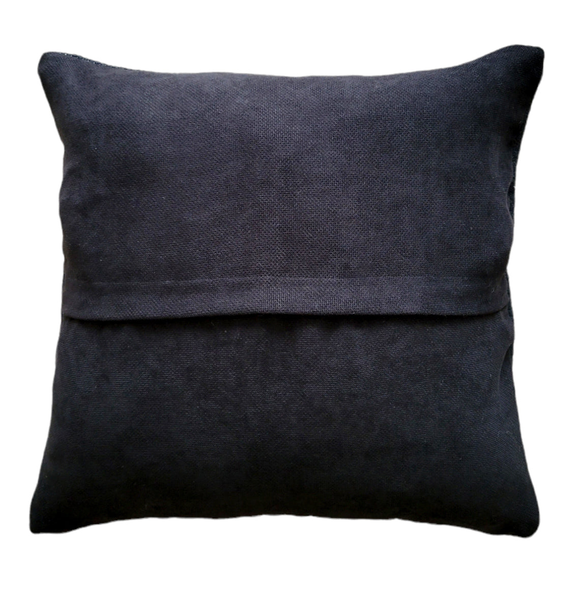 Black Cleo Handwoven Cotton Decorative Throw Pillow Cover