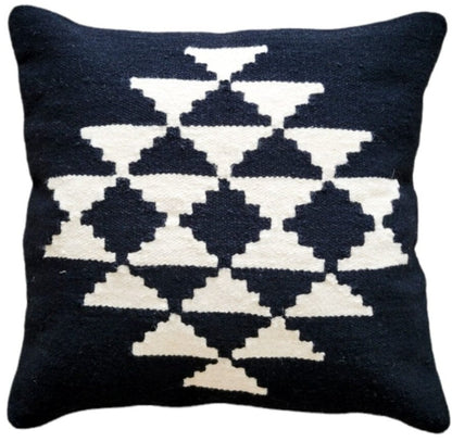 18x18 pillow in black and white
