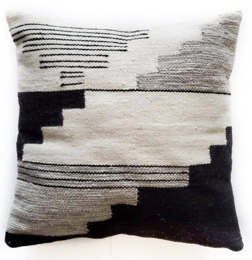Black Pillows - Handwoven, Eco-Friendly | Mumo Toronto