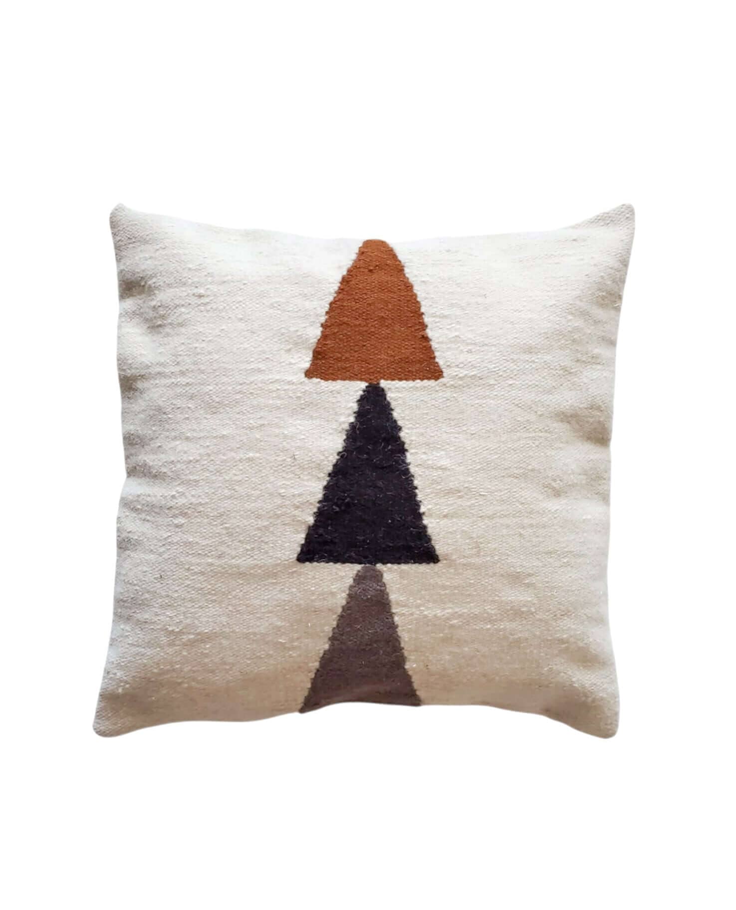 Bloom Handwoven Wool Decorative Throw Pillow Cover
