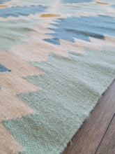 Blue Diamonds Handwoven Area Rug
