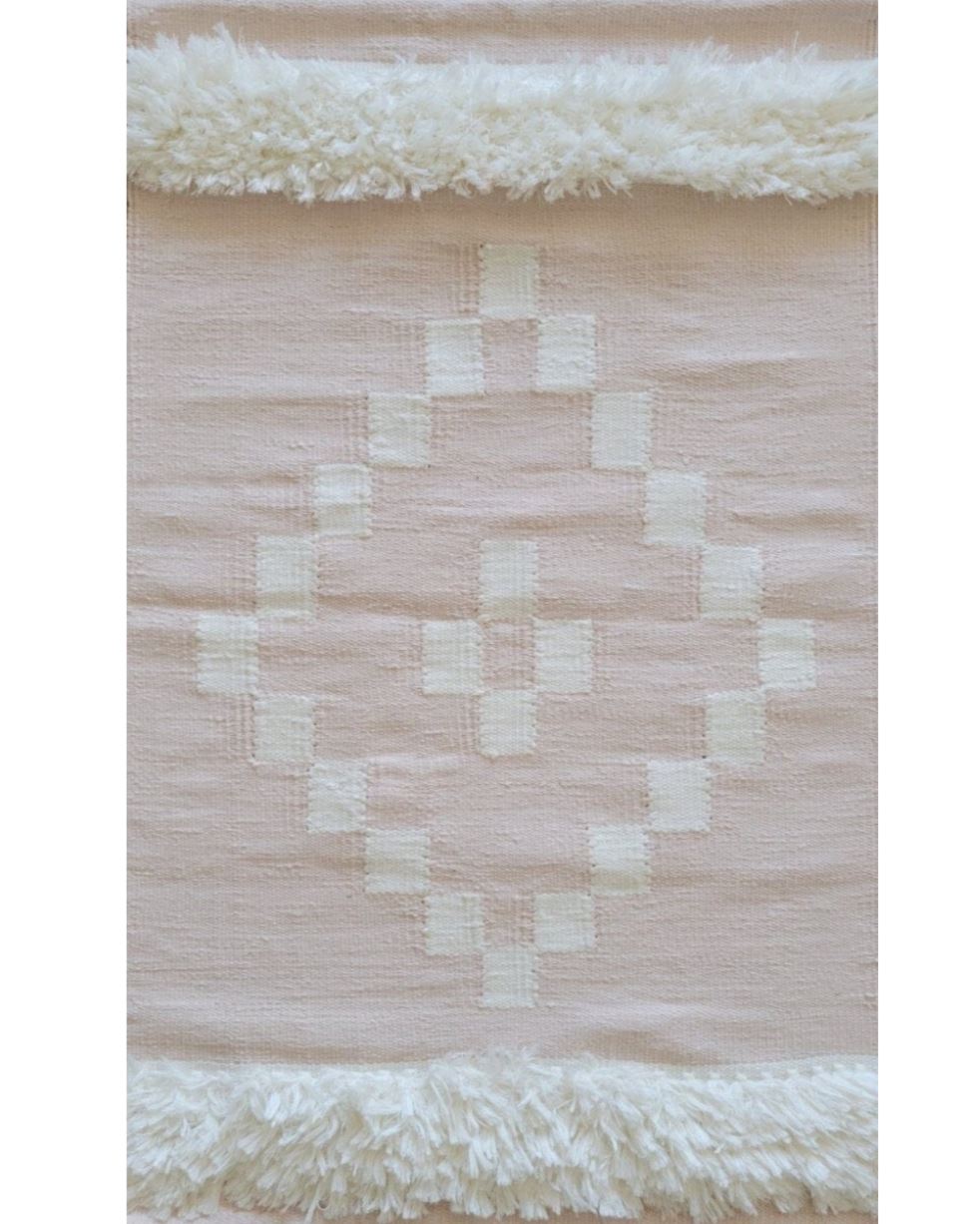 Cotton Candy Pink Handwoven Rug