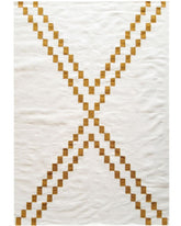 Gold Mamluk Handwoven Kilim Rug