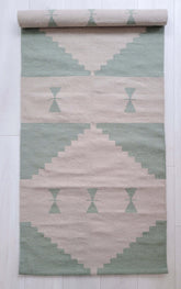 green runner rug