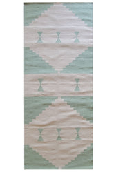 Green Lotus Handwoven Rug