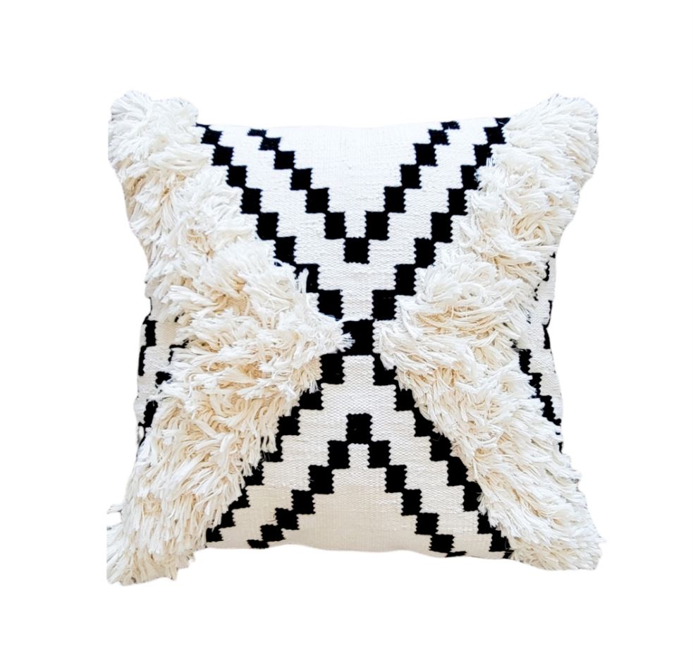 Jamila Handwoven Cotton Decorative Throw Pillow Cover