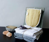 skincare products - Natural double sided luffah - body glove