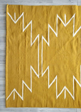mustard kilim rug mumo toronto