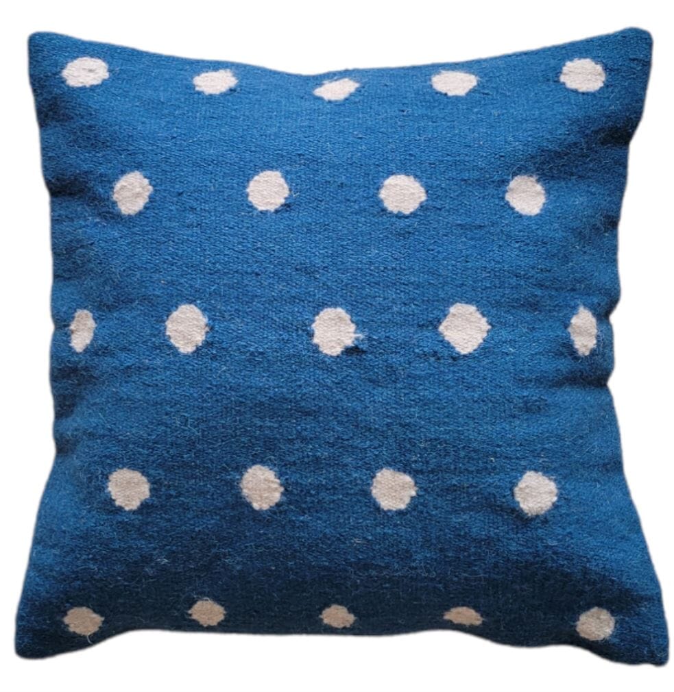 navy blue pillow elora