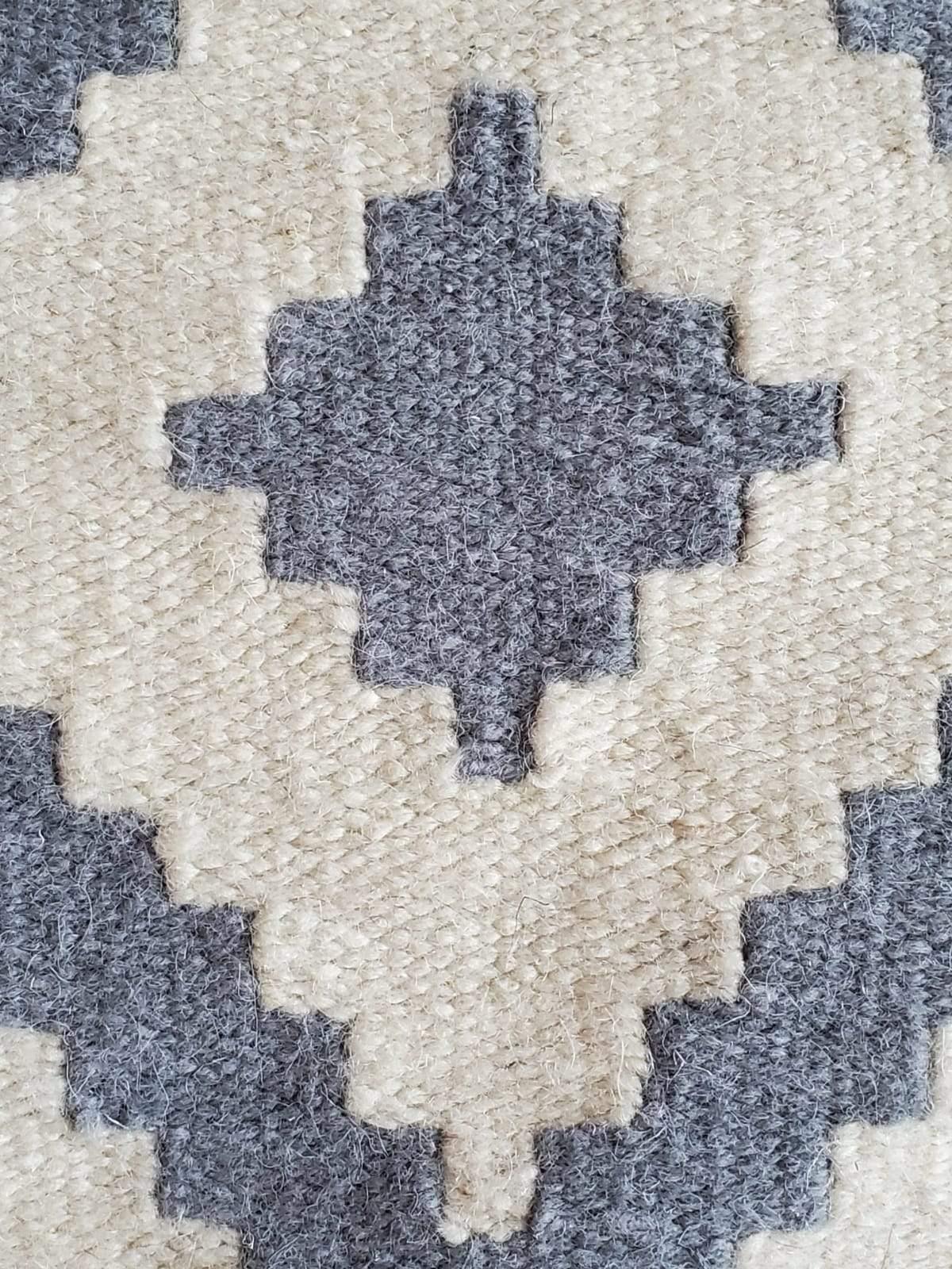 handwoven grey rug mumo toronto