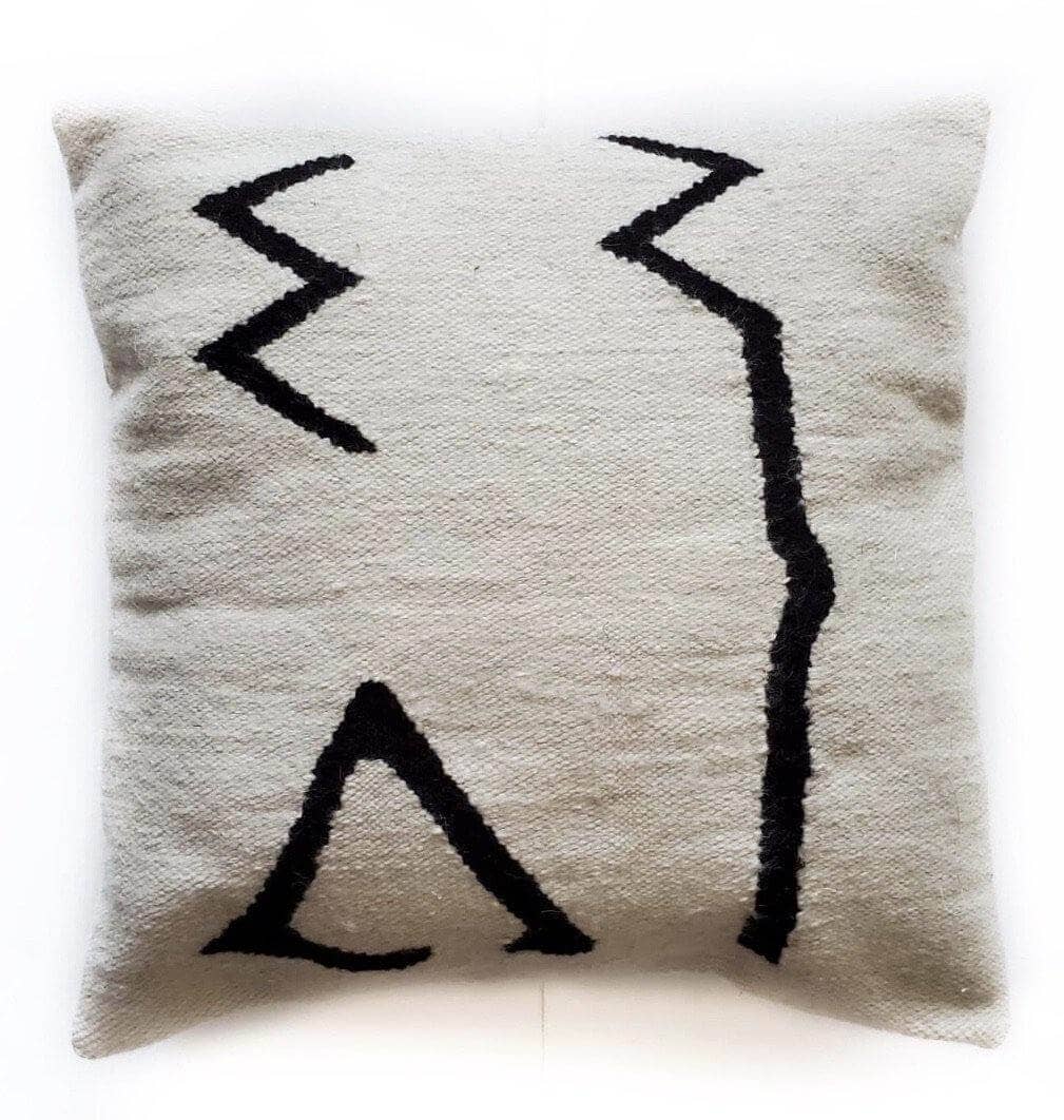 Handwoven wool pillow mumo toronto