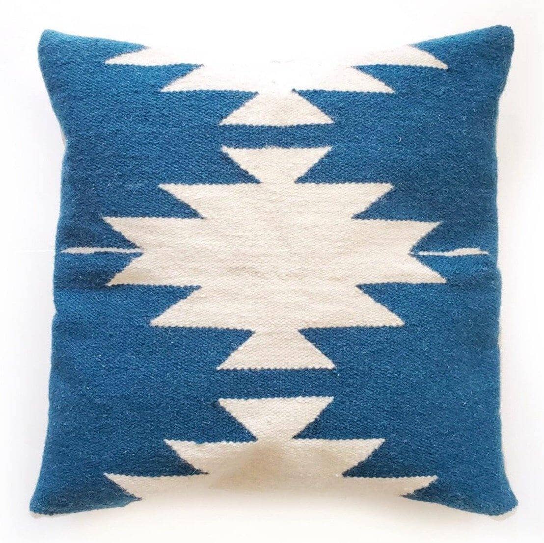 Handwoven decorative wool pillows