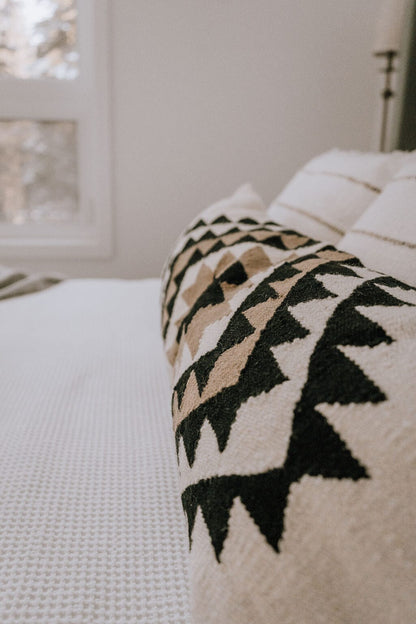 Rama Handwoven Extra Long Wool Lumbar Pillow Cover