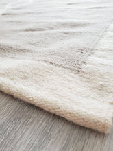 Handwoven wool rug - cotton rug