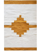 Vita Handwoven Cream Rug with Tassels