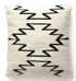 White Cleo Handwoven Cotton Decorative Throw Pillow Cover