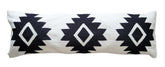 White Rima Handwoven Extra Long Lumbar Pillow