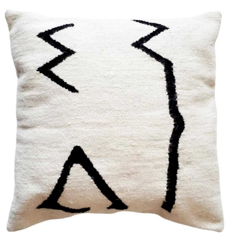Boho cushion covers black &amp; white