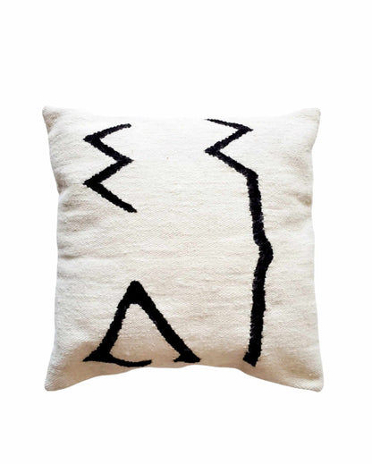Zella Handwoven Wool Decorative Throw Pillow Cover
